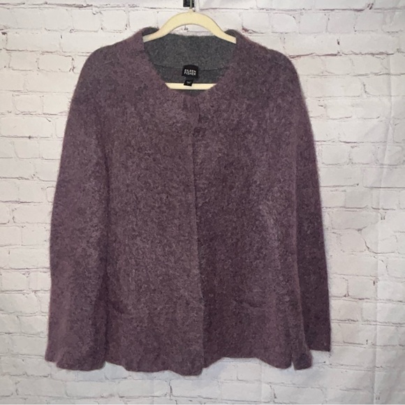 Eileen Fisher Sweaters - Eileen Fisher mohair wool cardigan sweater women’s size L